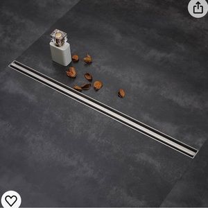 Linear Shower Drain, 24 inch Ultra-Narrow 304 Stainless Steel(Gray & Dark gray)